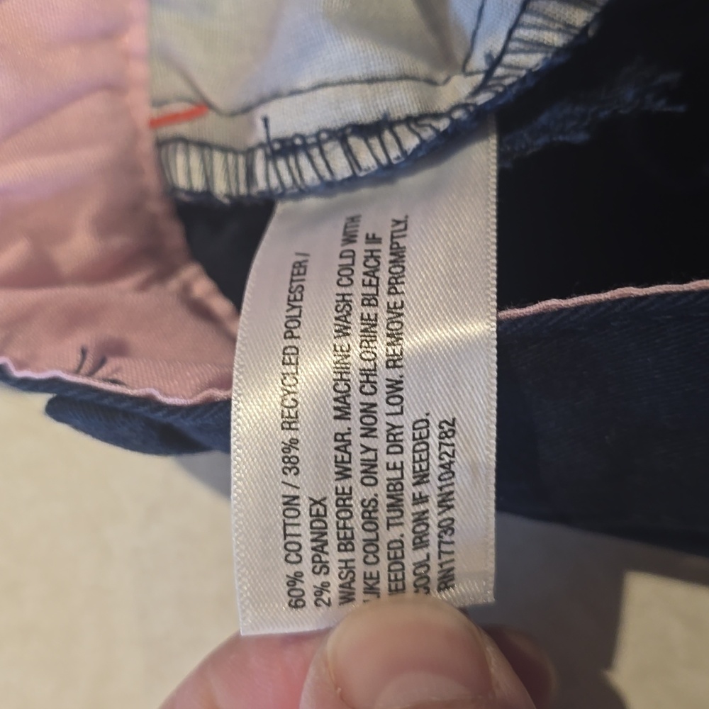 Cat & Jack Toddler Girls Skinny Fit Navy Blue School Uniform Pants - Picture 4 of 4